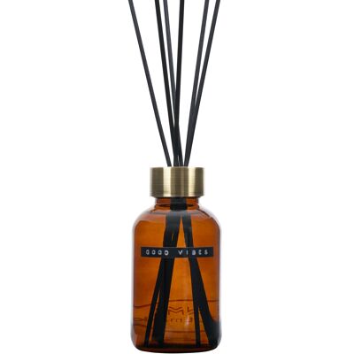 Maxi Bâtonnets de Parfum ambre/laiton 500ml GOOD VIBES