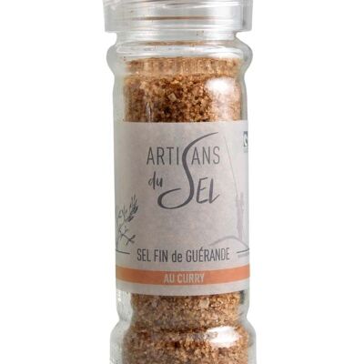 Molinillo de sal fina de Guérande con curry - 80gr