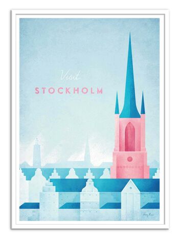 Art-Poster - Visit Stockholm - Henry Rivers-A3 2