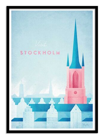 Art-Poster - Visit Stockholm - Henry Rivers-A3 3