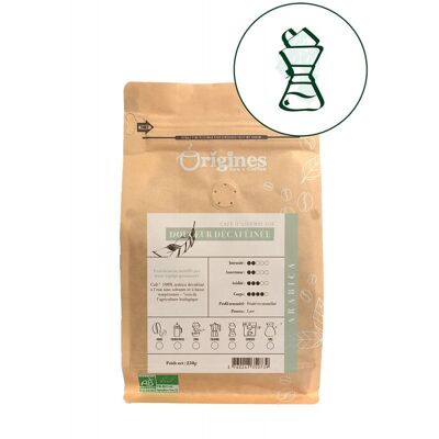 Organic decaffeinated sweetness - 250g filter