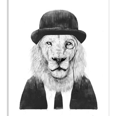Art-Poster - Sir Lion - Balazs Solti W19046