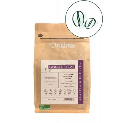 Espresso gourmet orgánico - Grano 250g