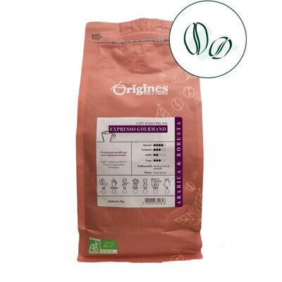 Espresso gourmet orgánico - Grano 1kg