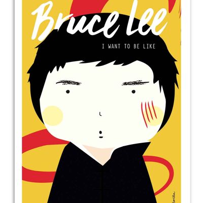 Kunstplakat - Bruce Lee - Ninasilla