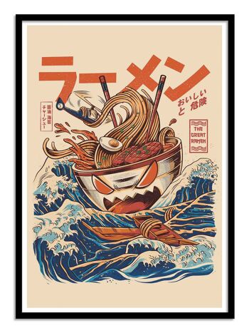 Art-Poster - Great Ramen off Kanagawa - Ilustrata-A3 3