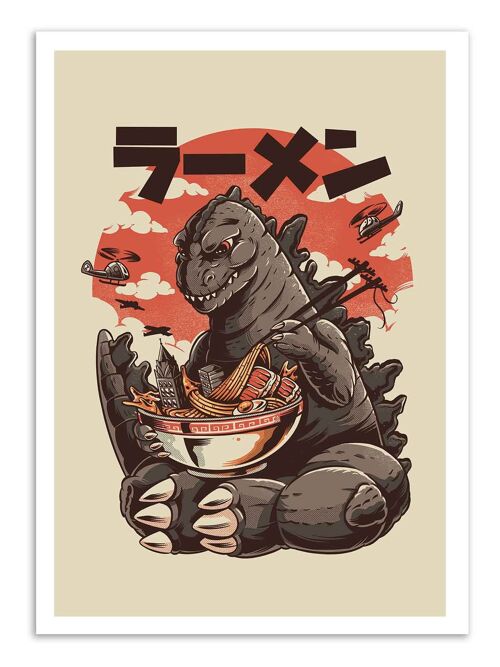 Art-Poster - Kaiju's Ramen - Ilustrata