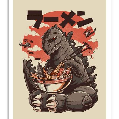 Art-Poster - Ramen de Kaiju - Ilustrata