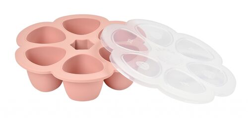 BEABA, Multiportions silicone 6 x 150 ml - old pink