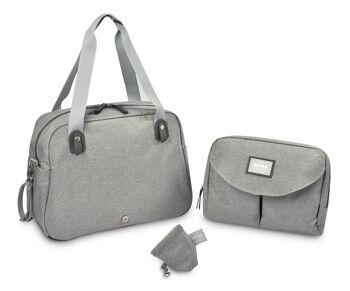 BEABA, Sac Genève II gris chiné 8