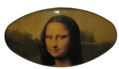 Hair clip superior quality, Mona Lisa, oval, made in France clip