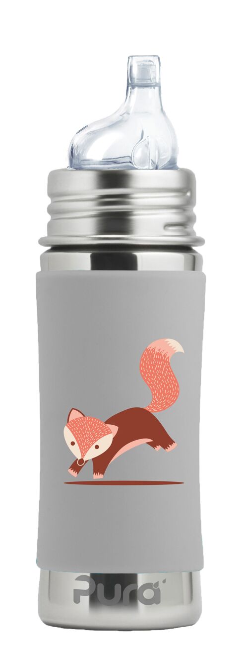 Pura spout bottle 325 ml + fox sleeve