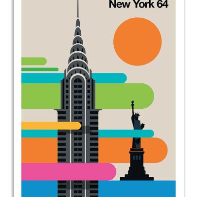 Kunstplakat - New York 64 - Bo Lundberg W19211-A3