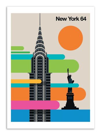 Art-Poster - New-York 64 - Bo Lundberg W19211-A3 1