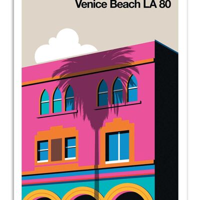 Kunstplakat - Venice Beach LA 80 - Bo Lundberg W19213