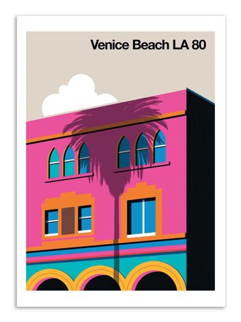 Art-Poster - Venice Beach LA 80 - Bo Lundberg W19213 1