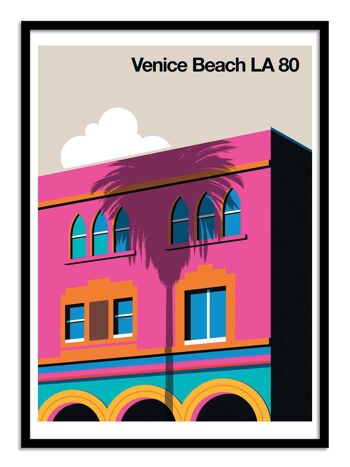 Art-Poster - Venice Beach LA 80 - Bo Lundberg W19213 3