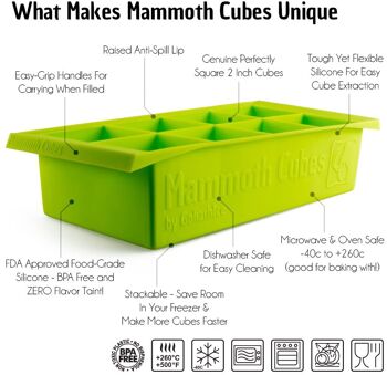Cubes de mammouth de glace Goliath vert 5