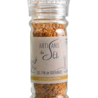 Guérande molinillo de sal fina cúrcuma pimienta - 80gr