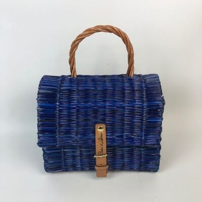 Wicker bag Pasta22 in blue
