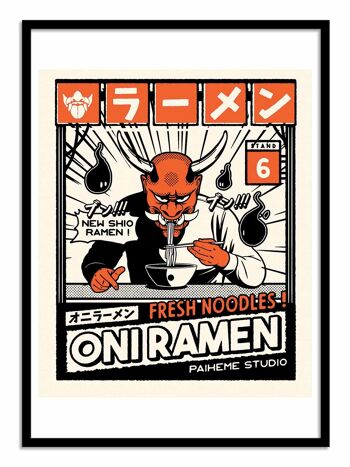Art-Poster - Oni Ramen - Paiheme studio 3