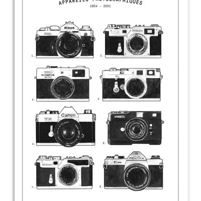 Poster d'arte - Macchine fotografiche - Florent Bodart