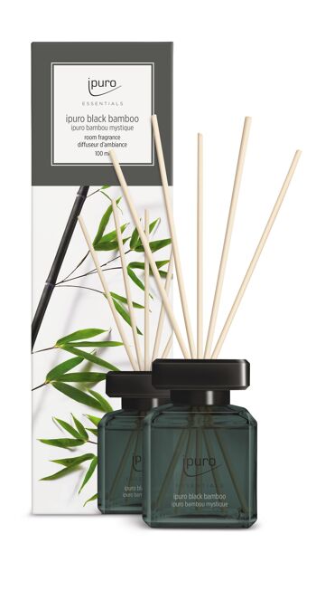 Parfum d'ambiance, 100 ml, ipuro ESSENTIALS, Black Bamboo 1
