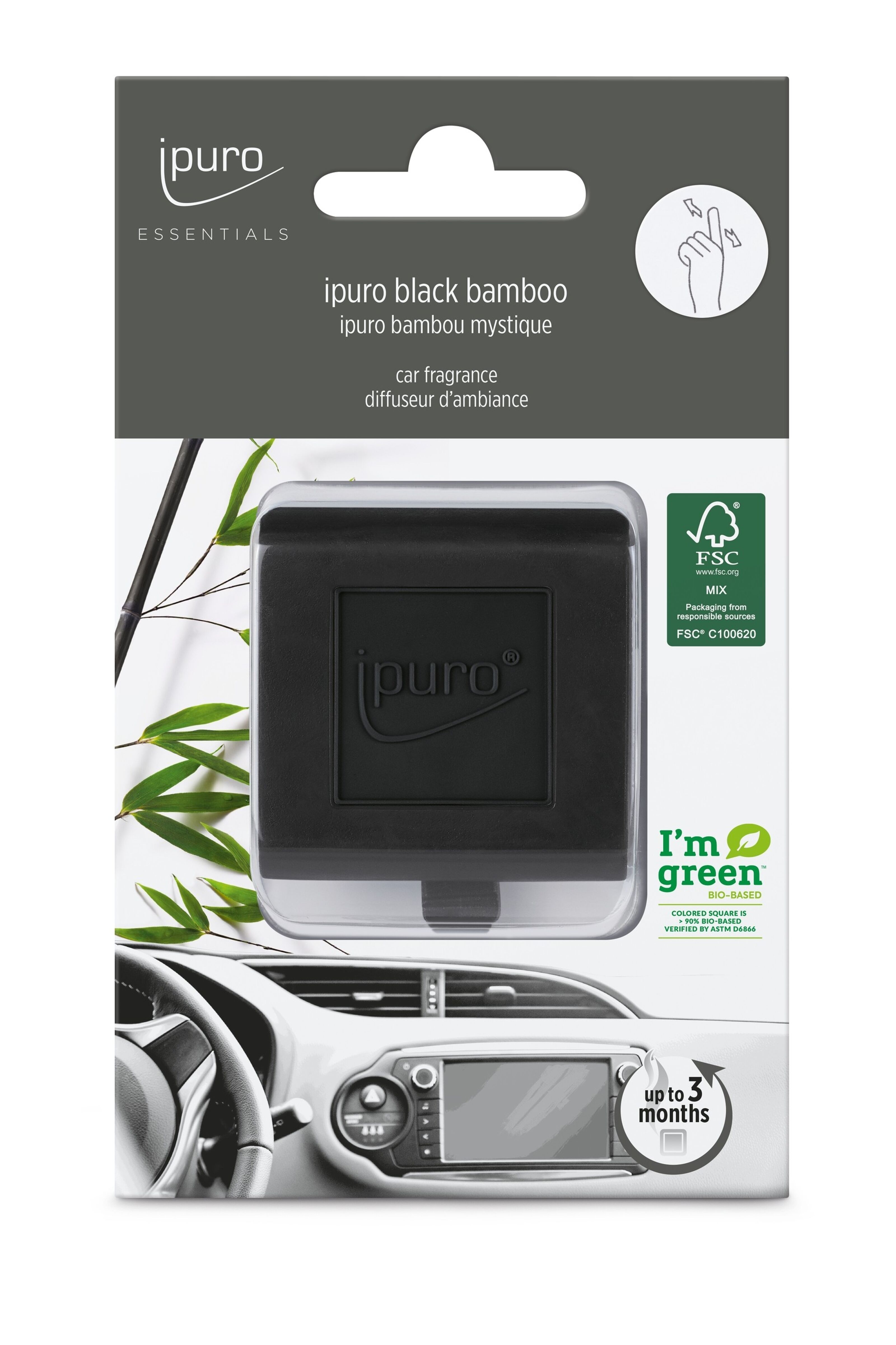 ipuro Essentials Room Fragrance Black Bamboo - Room Fragrance Set