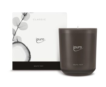 Bougie parfumée, 270g, ipuro classique, noir