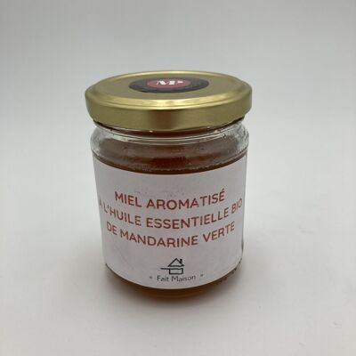Miel Limousin aromatizada con aceite esencial orgánico de mandarina verde (220 g)