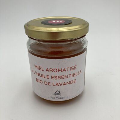 Limousin honey flavored with organic essential oil of lavender 220 g)