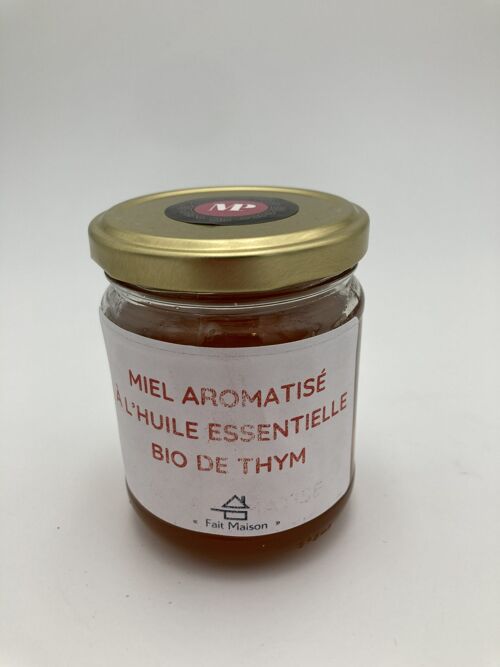 Miel du Limousin aromatisé à l'huile essentielle Bio de thym (200 g)