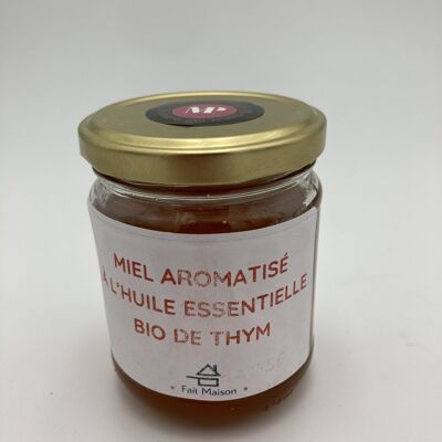 Miele di Limosino aromatizzato con olio essenziale di timo biologico (200 g)