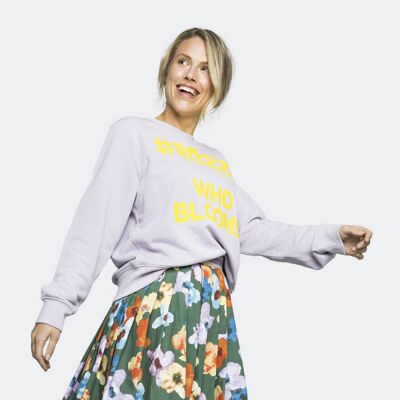 Sweatpullover Sandra mit Statement-Druck - Bloom Print