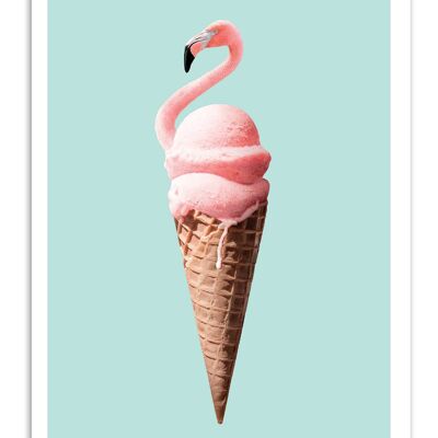 Art-Poster - Flamingo cone - Jonas Loose-A3