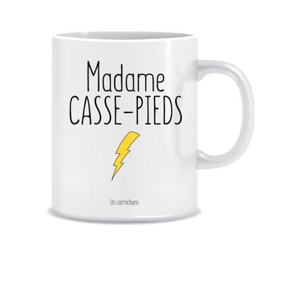 Madame Casse-Pieds mug - gift humor mug - decorated in France