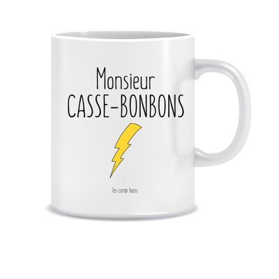 Mug Monsieur Casse-bonbons - mug cadeau humour