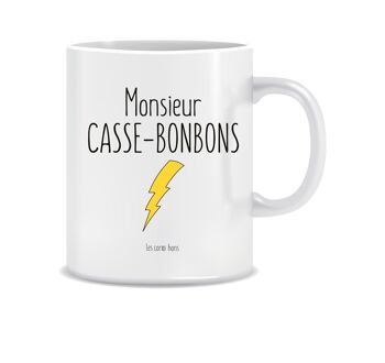 Mug Monsieur Casse-bonbons - mug cadeau humour 1