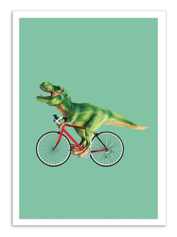Art-Poster - T-Rex bike - Jonas Loose-A3 1