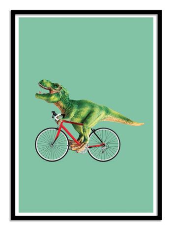 Art-Poster - T-Rex bike - Jonas Loose-A3 3