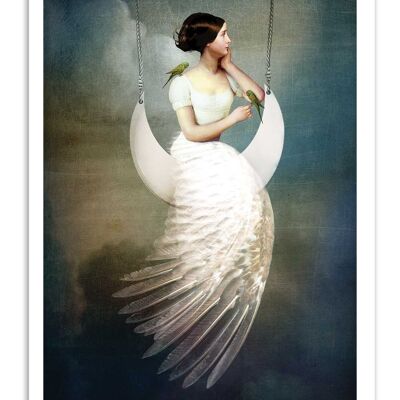Art-Poster - A la luna y de regreso - Catrin Welz-Stein