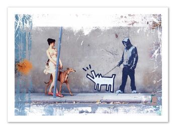 Art-Poster - Casimir, Haring and Banksy - José Luis Guerrero-A3 1