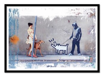 Art-Poster - Casimir, Haring and Banksy - José Luis Guerrero-A3 2