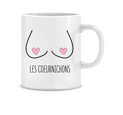 Mug Les Coeurnichons - Mug decorated in France