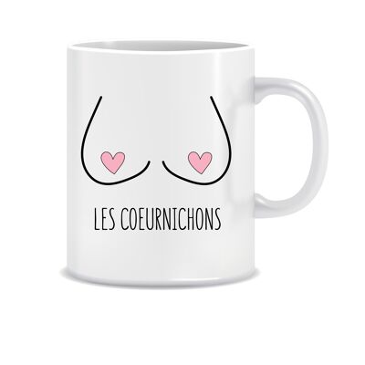 Mug Les Coeurnichons - Mug decorated in France