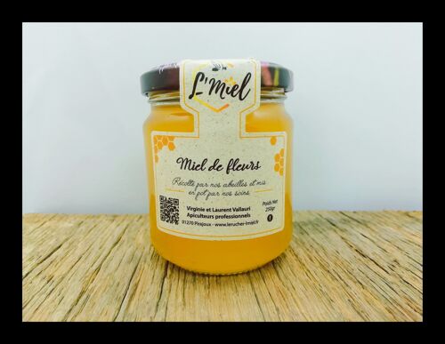 Miel de fleurs 250g, récolté dans l'Ain