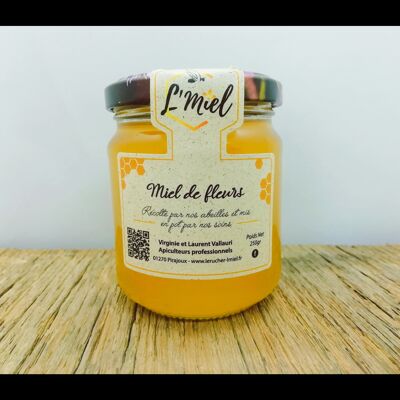 Miel de fleurs 250g, récolté dans l'Ain