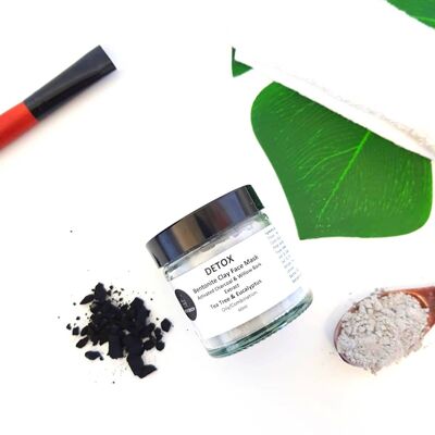 DETOX Masque visage à l'argile bentonite - Peaux grasses