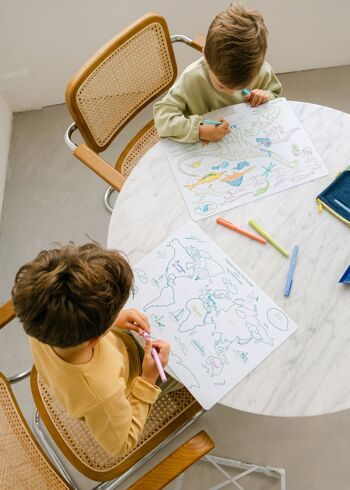 Jeu éducatif: mon PLANISPHERE  pédagogique en silicone pour apprendre en s'amusant ( bilingue FR/UK) 5