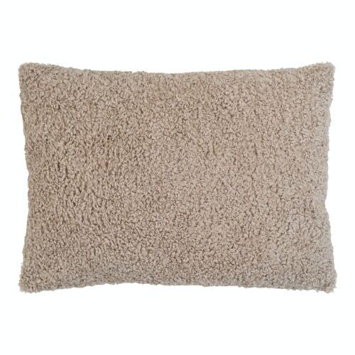 Tavira Cushion - Cushion in grey and brown boucle and in brown boucle